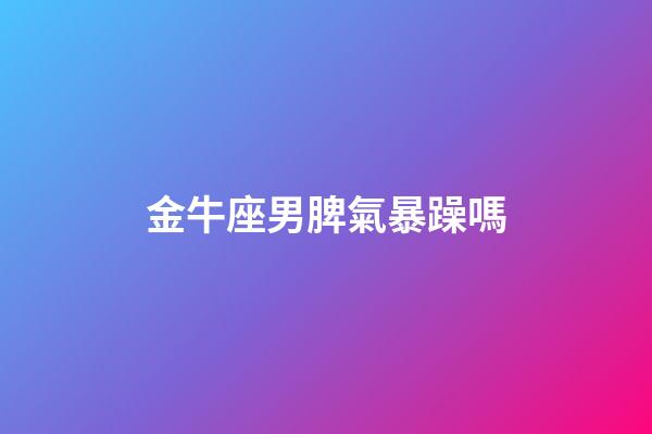金牛座男脾氣暴躁嗎-第1張-星座運勢-玄機派