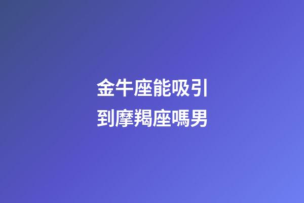 金牛座能吸引到摩羯座嗎男-第1張-星座運(yùn)勢(shì)-玄機(jī)派