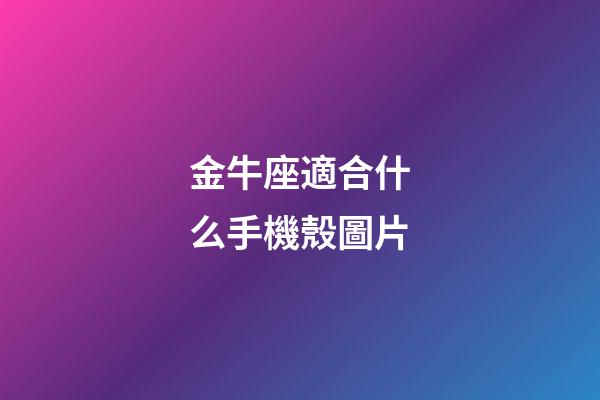 金牛座適合什么手機殼圖片-第1張-星座運勢-玄機派
