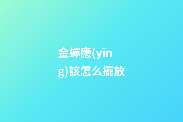 金蟬應(yīng)該怎么擺放