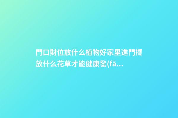 門口財位放什么植物好家里進門擺放什么花草才能健康發(fā)財
