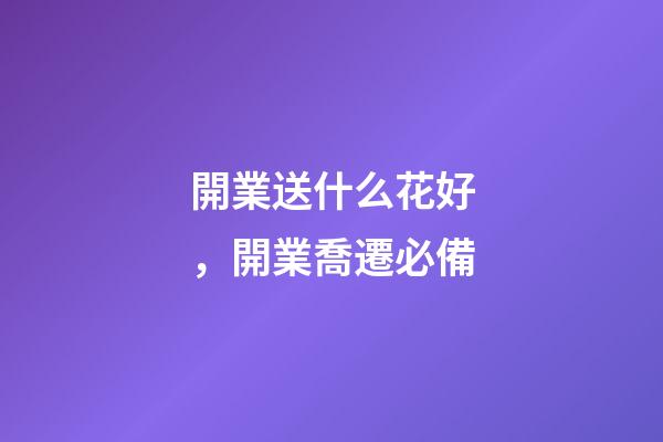 開業送什么花好，開業喬遷必備-第1張-觀點-玄機派