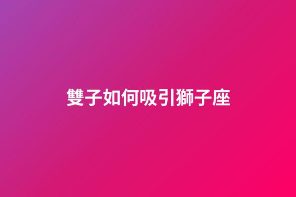 雙子如何吸引獅子座-第1張-星座運勢-玄機派