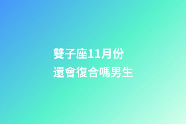 雙子座11月份還會復合嗎男生-第1張-星座運勢-玄機派
