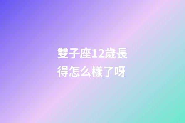 雙子座12歲長得怎么樣了呀-第1張-星座運勢-玄機派