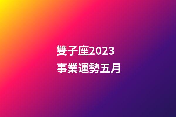 雙子座2023事業運勢五月-第1張-星座運勢-玄機派