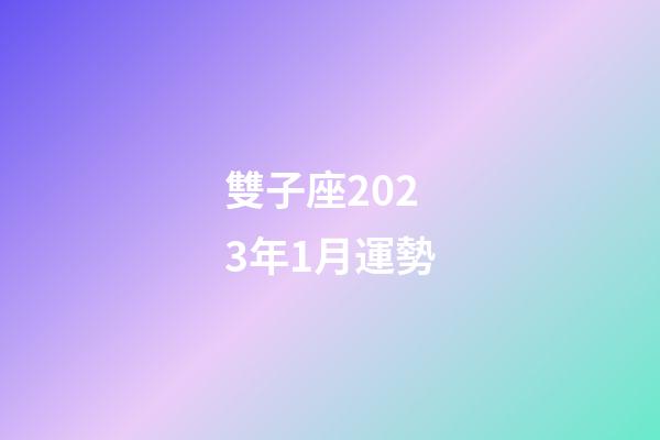 雙子座2023年1月運勢-第1張-星座運勢-玄機派