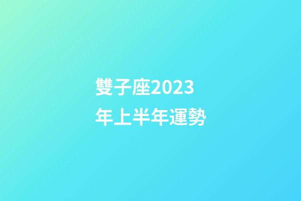 雙子座2023年上半年運勢-第1張-星座運勢-玄機派