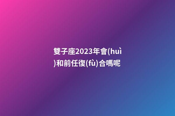 雙子座2023年會(huì)和前任復(fù)合嗎呢-第1張-星座運(yùn)勢(shì)-玄機(jī)派