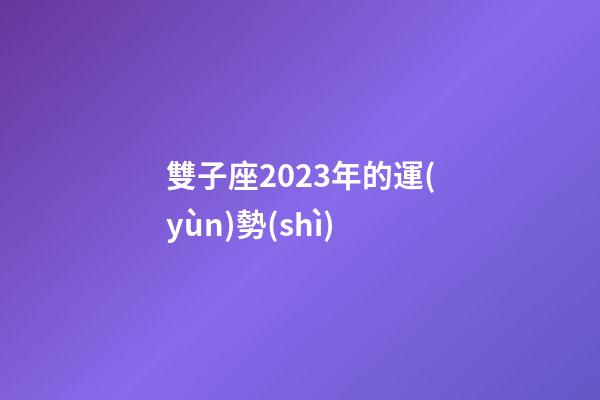 雙子座2023年的運(yùn)勢(shì)-第1張-星座運(yùn)勢(shì)-玄機(jī)派