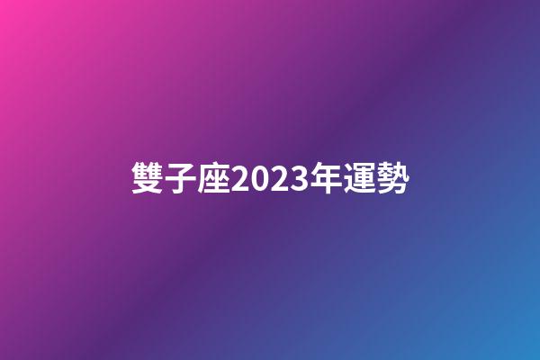 雙子座2023年運勢-第1張-星座運勢-玄機派