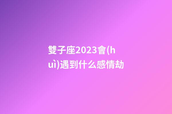 雙子座2023會(huì)遇到什么感情劫-第1張-星座運(yùn)勢(shì)-玄機(jī)派