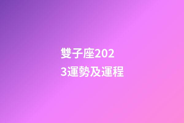 雙子座2023運勢及運程-第1張-星座運勢-玄機派