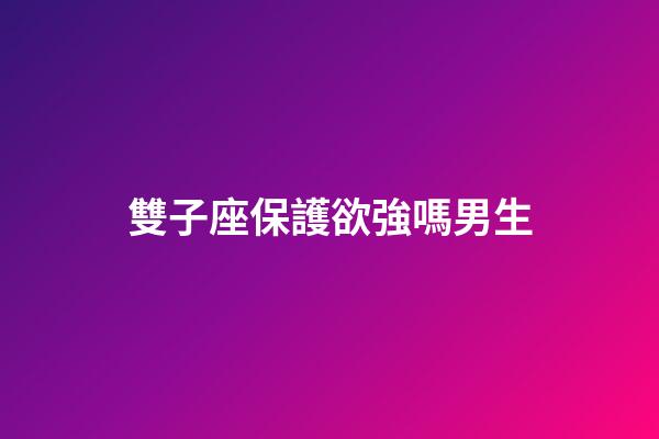 雙子座保護欲強嗎男生-第1張-星座運勢-玄機派