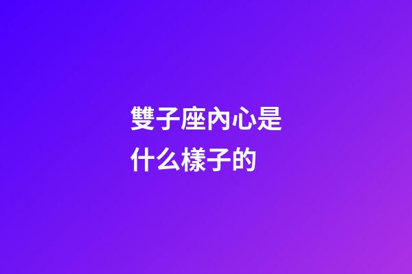 雙子座內心是什么樣子的-第1張-星座運勢-玄機派
