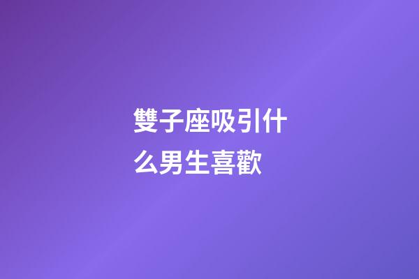 雙子座吸引什么男生喜歡-第1張-星座運勢-玄機派