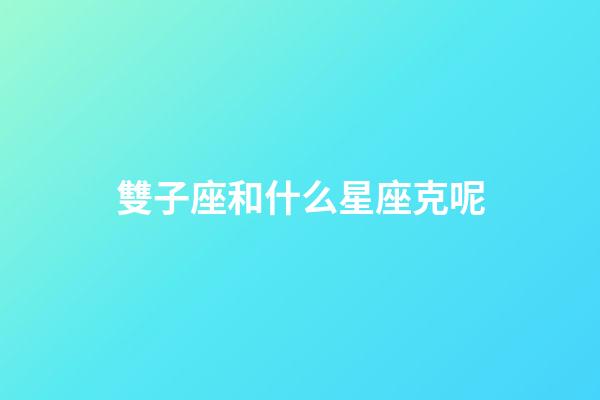 雙子座和什么星座克呢-第1張-星座運勢-玄機派
