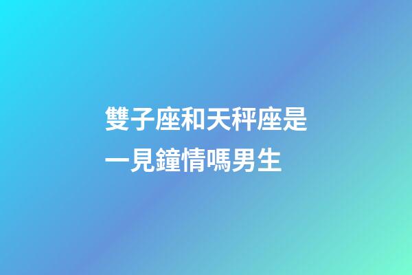雙子座和天秤座是一見鐘情嗎男生-第1張-星座運勢-玄機派