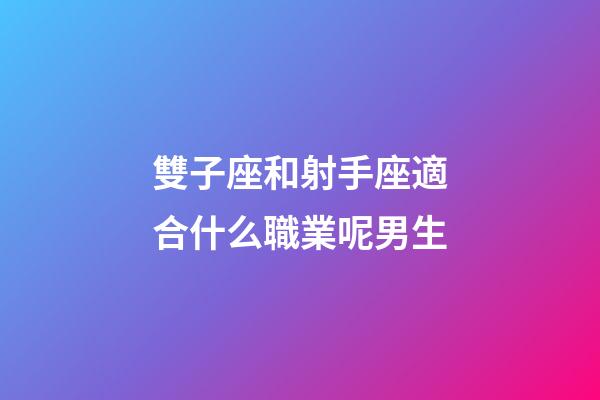 雙子座和射手座適合什么職業呢男生-第1張-星座運勢-玄機派