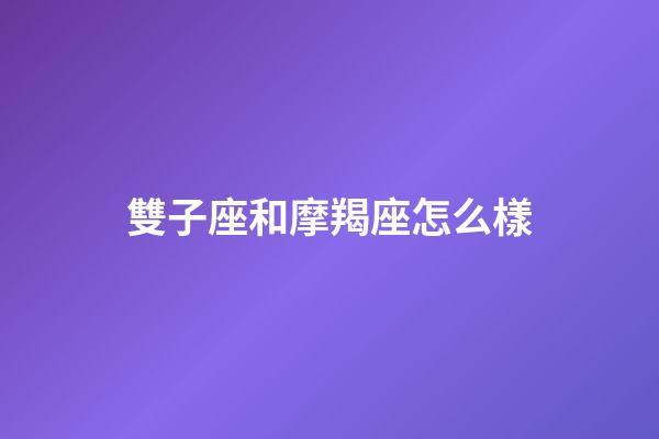 雙子座和摩羯座怎么樣-第1張-星座運(yùn)勢-玄機(jī)派