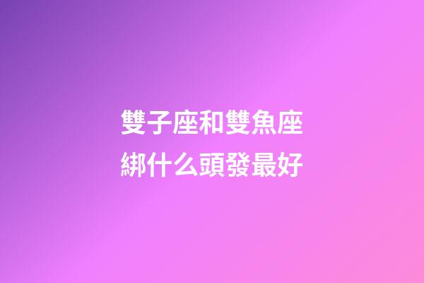 雙子座和雙魚座綁什么頭發最好-第1張-星座運勢-玄機派
