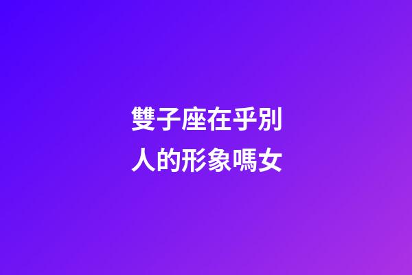 雙子座在乎別人的形象嗎女-第1張-星座運勢-玄機派