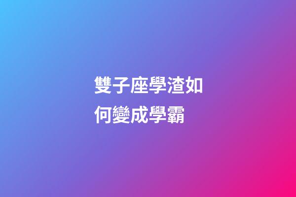 雙子座學渣如何變成學霸-第1張-星座運勢-玄機派