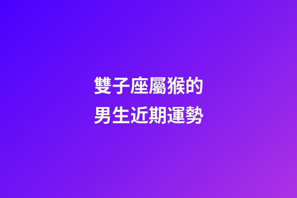 雙子座屬猴的男生近期運勢-第1張-星座運勢-玄機派