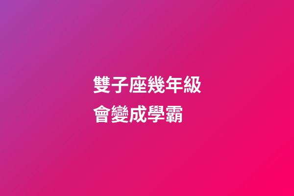 雙子座幾年級會變成學霸-第1張-星座運勢-玄機派