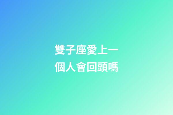 雙子座愛上一個人會回頭嗎-第1張-星座運勢-玄機派