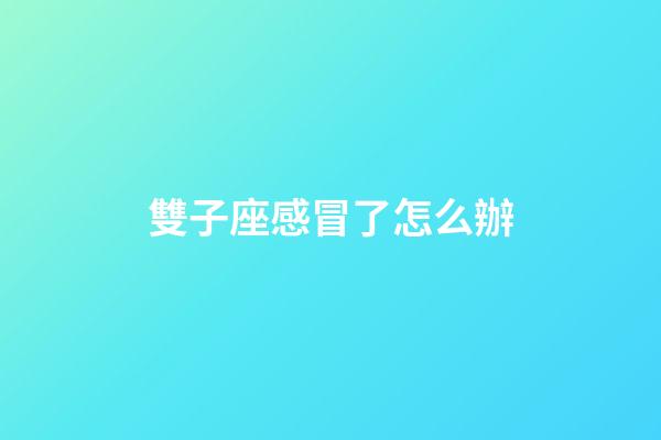 雙子座感冒了怎么辦-第1張-星座運(yùn)勢(shì)-玄機(jī)派