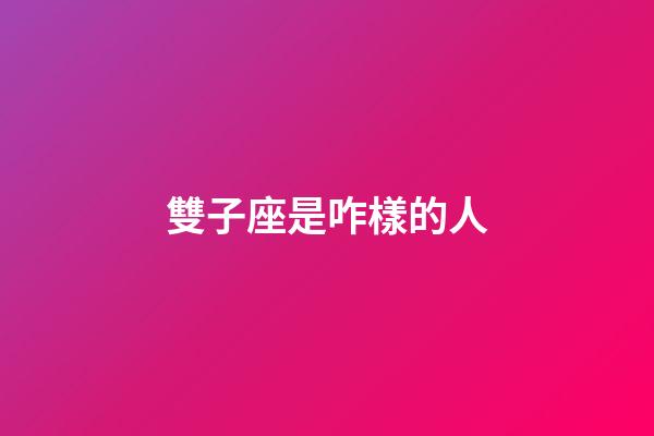 雙子座是咋樣的人-第1張-星座運勢-玄機派