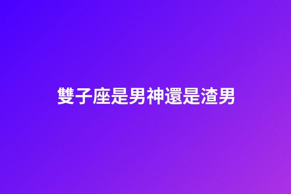 雙子座是男神還是渣男-第1張-星座運勢-玄機派