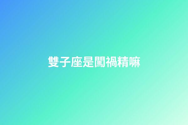 雙子座是闖禍精嘛-第1張-星座運勢-玄機派