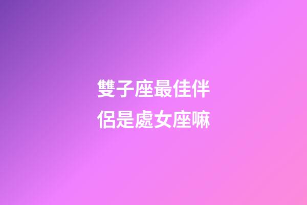 雙子座最佳伴侶是處女座嘛-第1張-星座運勢-玄機派