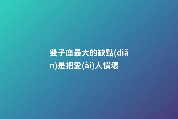雙子座最大的缺點(diǎn)是把愛(ài)人慣壞-第1張-星座運(yùn)勢(shì)-玄機(jī)派