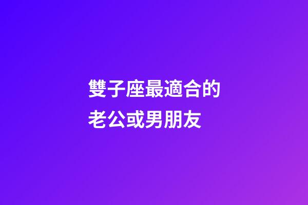 雙子座最適合的老公或男朋友-第1張-星座運勢-玄機派