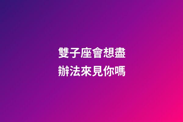 雙子座會想盡辦法來見你嗎-第1張-星座運勢-玄機派