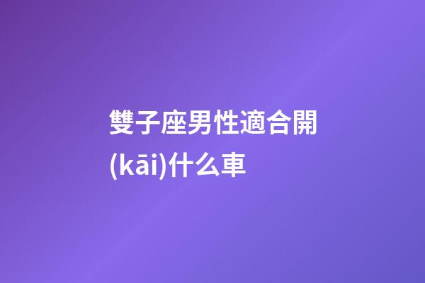 雙子座男性適合開(kāi)什么車-第1張-星座運(yùn)勢(shì)-玄機(jī)派