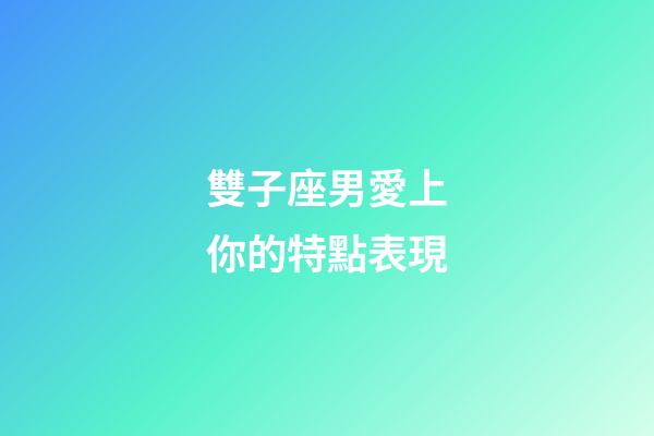 雙子座男愛上你的特點表現-第1張-星座運勢-玄機派