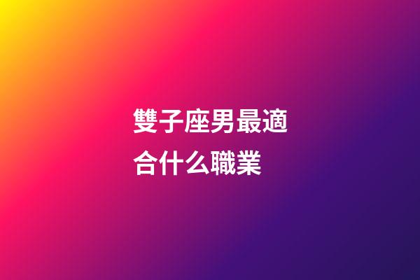 雙子座男最適合什么職業-第1張-星座運勢-玄機派