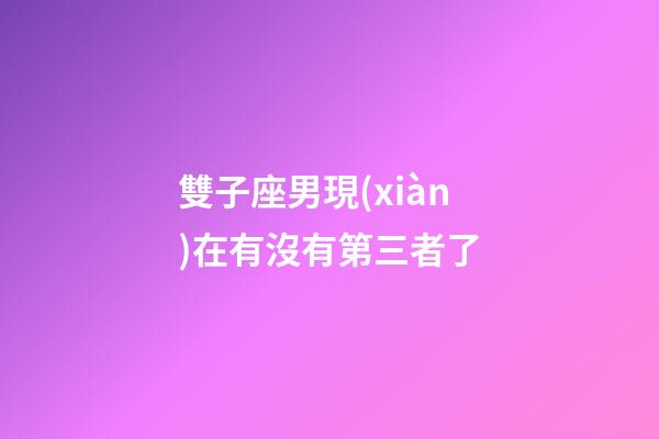 雙子座男現(xiàn)在有沒有第三者了-第1張-星座運(yùn)勢(shì)-玄機(jī)派