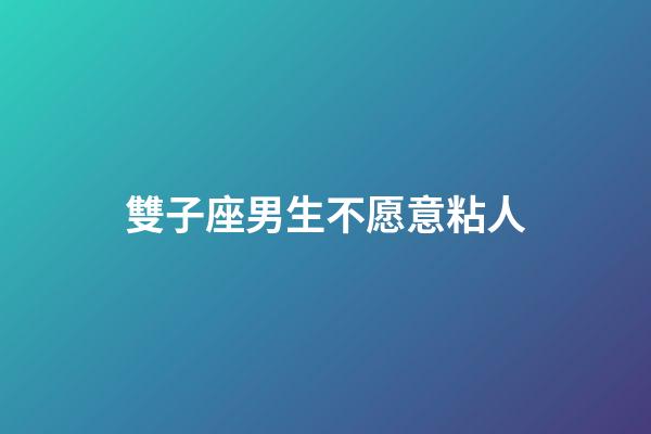 雙子座男生不愿意粘人-第1張-星座運勢-玄機派