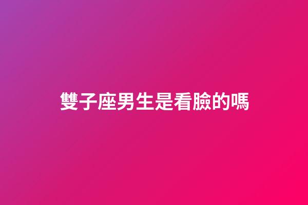 雙子座男生是看臉的嗎-第1張-星座運(yùn)勢(shì)-玄機(jī)派