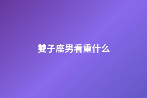 雙子座男看重什么-第1張-星座運(yùn)勢(shì)-玄機(jī)派