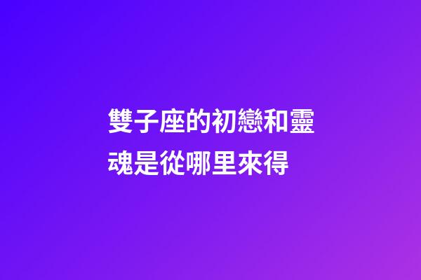 雙子座的初戀和靈魂是從哪里來得-第1張-星座運勢-玄機派