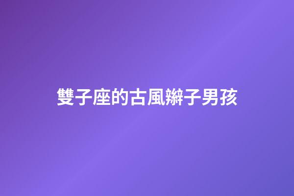 雙子座的古風辮子男孩-第1張-星座運勢-玄機派