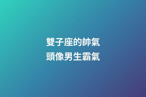 雙子座的帥氣頭像男生霸氣-第1張-星座運勢-玄機派