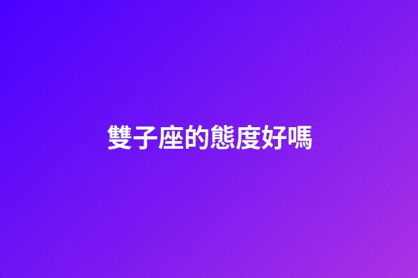 雙子座的態度好嗎-第1張-星座運勢-玄機派