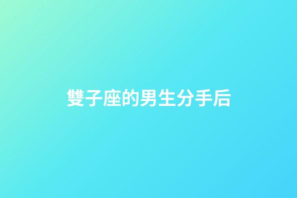 雙子座的男生分手后-第1張-星座運勢-玄機派